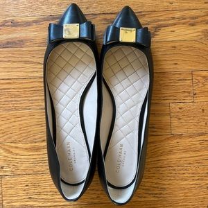 Cole Haan black flats 9.5